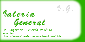valeria general business card